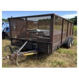 16' utility trailer and contents