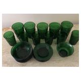 Green sandwich glass