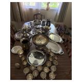 Silver plated serving ware