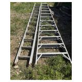 20' extension ladder and 12' step ladder