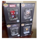 4 POP die cast figures