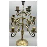 Vintage Brass 17 Swivel Arm Candelabara