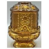 Indiana Glass Stars and Bars Fairy Lamp