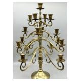 Vintage Brass 17 Swivel Arm Candelabara