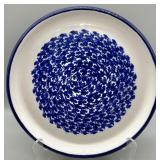 Vintage Spongeware Pottery Serving Platter