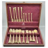 MCM Brass Flatware & Sites Jewelry Silverware Case
