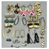 1980s Designer Style Costume Earrings