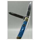 Crowing Rooster Bayou Blue Trapper Knife