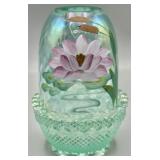 Fenton Water Lily Fairy Lamp