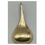 14k Gold Teardrop Pendant