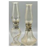 (2) Lamplight Farms Oil Lamps