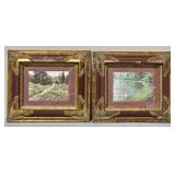 (2) Manifestations Illusionary Art Framed Prints
