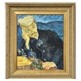 Van Gogh Oil on Canvas Dr. Gachet - SEE DESC