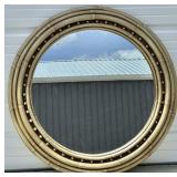 Vintage Round Rattan Bamboo Mirror