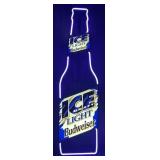 Vintage Ice Light Budweiser Neon Sign