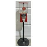Vintage Oak Coca-Cola Gumball Machine on Stand
