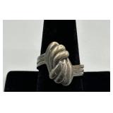Vintage .925 Sterling Silver Knot Ring