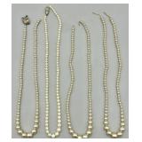 Pearls with 2 Sterling Silver Clasps - SEE DESC