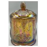Indiana Carnival Glass Biscuit Canister Jar