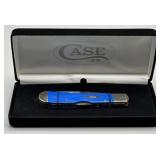 Case XX Tony Bose Blue Tribal Lock Pocket Knife