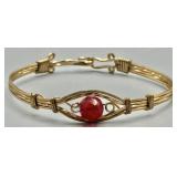 Artisan Handcrafted Wire Bangle Bracelet