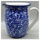 Spongeware Pottery Pitcher