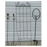Wrought Iron Garden Accent Lot - SEE DESC