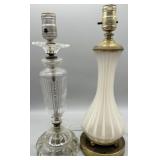2) Vintage Boudoir Lamps