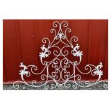 Vintage Wrought Iron Hanging Garden Trellis