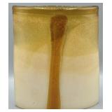 Fenton Amber Art Glass Vase