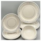 Vintage Corelle Dishes Needlepoint Pattern Dishes