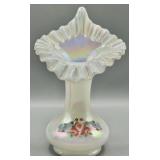Fenton Jack In The Pulpit Vase HP & Signed