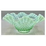 Fenton Hobnail Ruffled Bowl