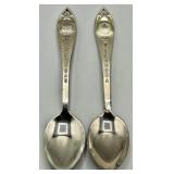Arkansas & Okalahoma Sterlng Silver Spoons