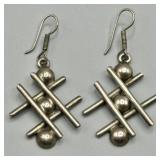 Sterling Silver Modernists Earrings
