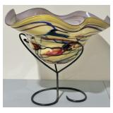 Fluidly Blown American Studio Art Glass - SEE DESC