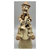 1980 Rex Benson Figural Signed Pottery Bell