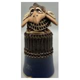 Rex Benson Pottery Bell Signed