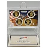 2008 US Mint Presidential $1 Coin Proof Set COA