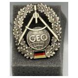 German Armed Forces Topography Service Beret Badge