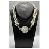 Vintage Abalone Shell Necklace