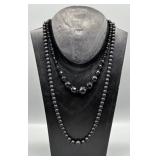 (2) Vintage Necklaces with Sterling Silver Clasps