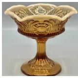 Fenton Cameo Opalescent Scroll and Eye Compote