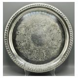 W & S Blackiton Silver Plate Round Platter 284