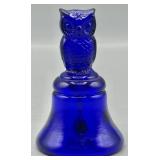 Boyd's Glass Cobalt Blue Owl Bell