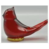 1987 Titan Art Glass Cardinal of Love Signed