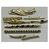 Vintage Bar Brooches - Estate Jewelry Collection