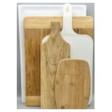 Chacuterie Boards & (2) Plastic Cutting Boards