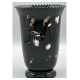 Vintage Black Amethyst Vase