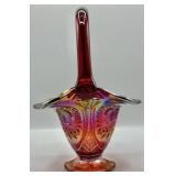Indiana Glass Heirloom Carnival Glass Basket